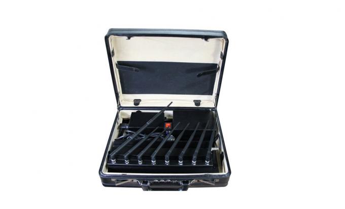 Κεφάλαιο 8 ζώνες 4G Μπερδευτής σήματος κινητού τηλεφώνου, WiFi GPS Μπερδευτής UHF VHF Μπερδευτής με τηλεχειρισμό 0